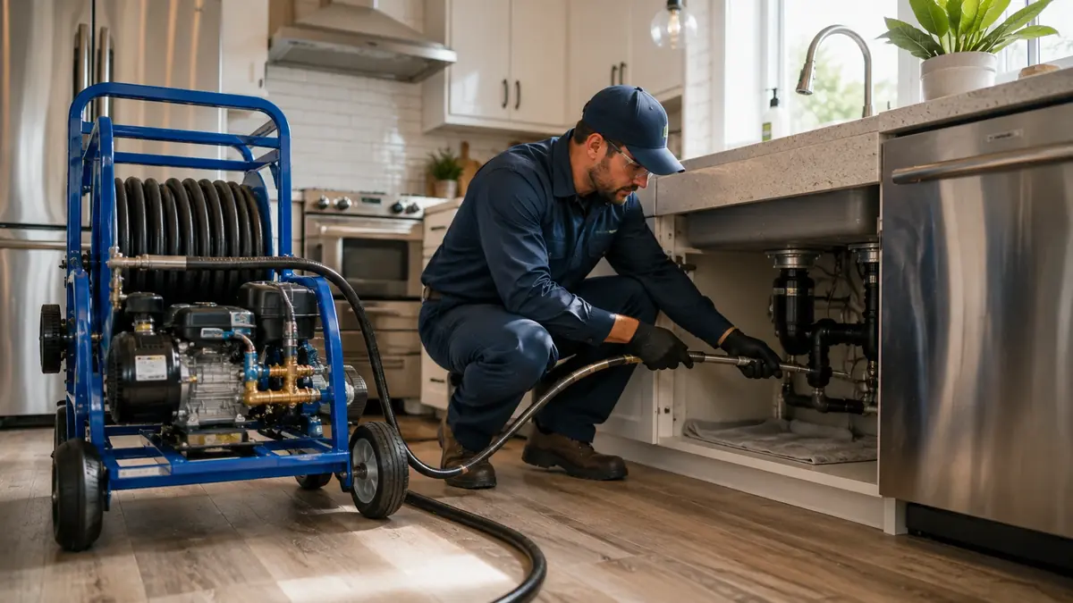 Kitchen Drain Hydro Jetting in Prather