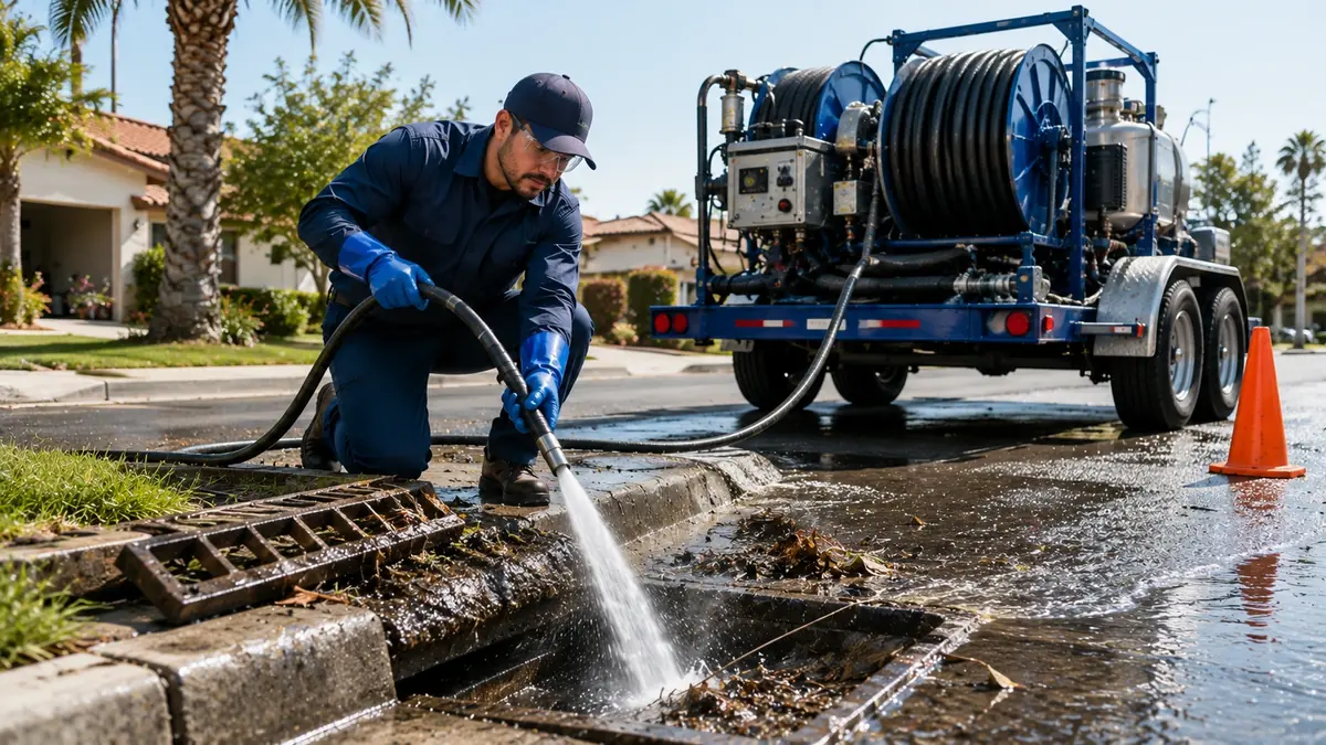 Storm Drain Hydro Jet Cleaning in Prather